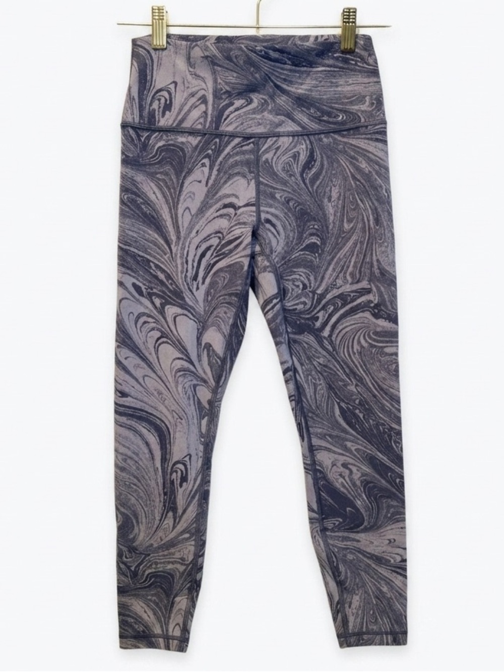 Athleta Transcend 7/8 Purple Swirl Legging size M - Picture 2 of 3